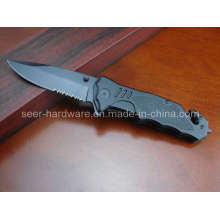 8.2" Black Coated Folding Knife (SE-052)